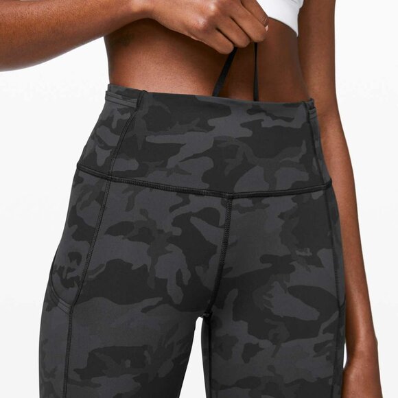Lululemon Fast and Free Tight II 25" *Nulux Incognito Camo Multi Grey- Size 2 - Picture 6 of 16